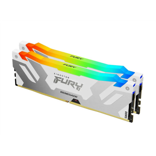 Kingston 32GB 7600MT/s DDR5 CL38 DIMM (Kit of 2) FURY Renegade RGB White XMP