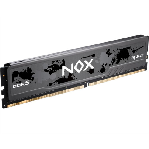 Apacer  DDR5  32GB  5200MHz DIMM NOX Black Gaming Memory (PC5-41600) CL40 1.25V (Retail) 2048*8  Heat Sink (Retail) 3 years (AH5U32G52C522MBAA-1)