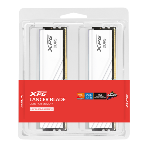 ADATA DDR5 DIMM 32GB 6000MHz 2*16GB 34-38-38 WHITE DUAL TRAY RGB