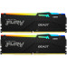 Kingston 32GB 5600MT/s DDR5 CL40 DIMM kit (2x16GB) FURY Beast RGB XMP