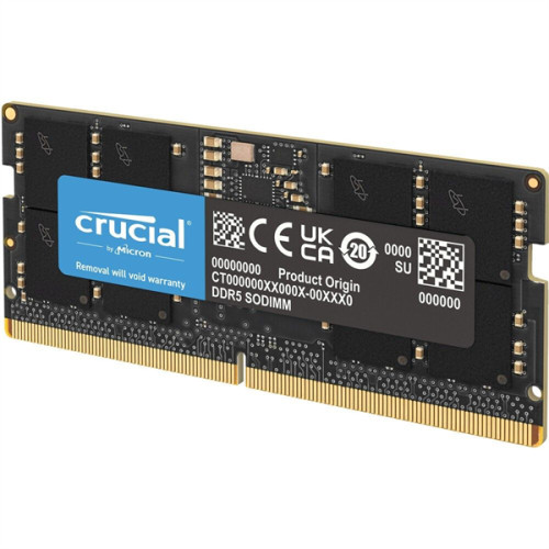 Crucial by Micron 8GB DDR5-5600 SODIMM (CT8G56C46S5) CL46 1.1V 1 Year Warrаnty