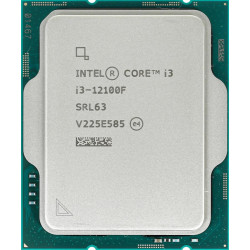 CPU Intel Core i3-12100F (3.3GHz/12MB/4 cores) LGA1700 OEM, TDP 60W, max 128Gb DDR5-4800, DDR4-3200,  CM8071504651013SRL62, 1 year