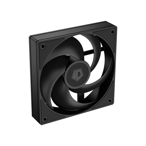 ID-COOLING AS-120-K 120x120x25мм (60шт./кор, PWM, резиновые углы, черный, 300-2000об/мин, супертихий) BOX