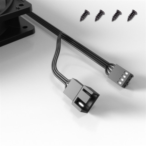 ID-COOLING XF-120-K 120x120x25мм (60шт./кор, PWM, Low Noise, резиновые углы, 700-1800об/мин, черный)  BOX