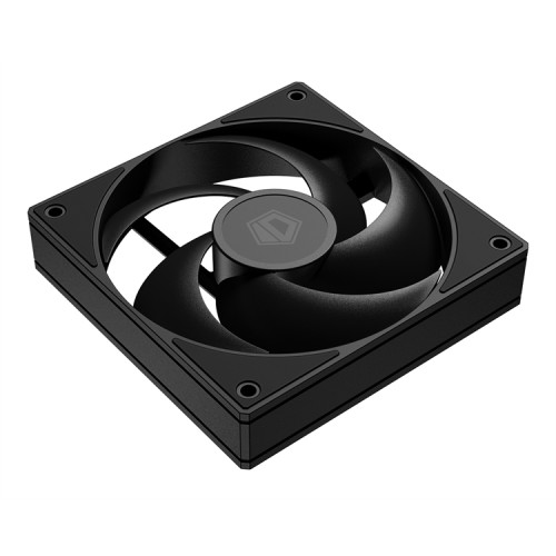 ID-COOLING AS-120-K 120x120x25мм (60шт./кор, PWM, резиновые углы, черный, 300-2000об/мин, супертихий) BOX