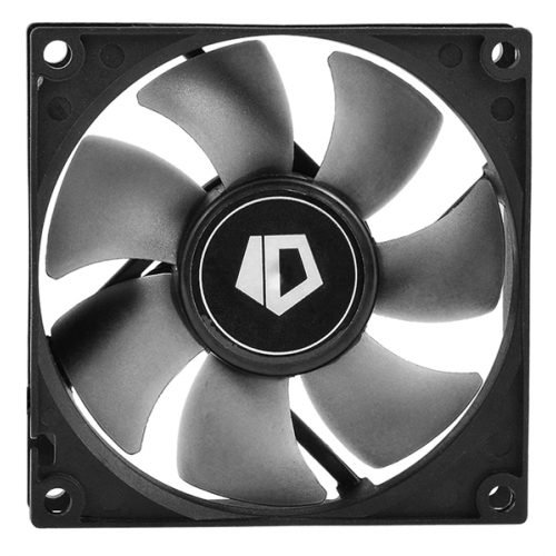 ID-COOLING NO-8025-SD 80x80x25мм (136шт./кор, 3pin, черный, 2000об/мин) BOX