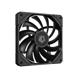 ID-COOLING TF-12015-K 120x120x15мм (40шт./кор, PWM, Low Noise, супер-тонкий, резиновые углы, черный, 500-2200об/мин)  BOX