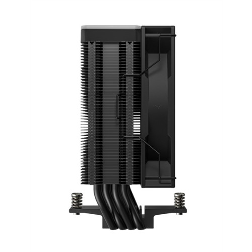 DEEPCOOL AG400 BK ARGB V2 LGA1851/1700/1200/115X/AM5/AM4 (18шт/кор, TDP 220W, PWM, ARGB Fan 120mm, 4 тепл. трубки, черный) RET