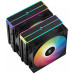 DEEPCOOL AG620 BK ARGB V2 LGA20XX/1700/1200/115X/AM5/AM4 (9шт/кор, TDP 260W, PWM, ARGB DUAL Fan 120mm, 6 тепл. трубок, черный) RET