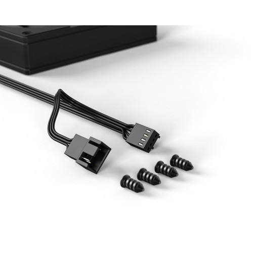 ID-COOLING AF-125-K 120x120x25мм (60шт./кор, PWM, резиновые углы, черный, 500-2000об/мин)  BOX