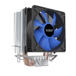 PCCooler S93 V2 (100W, 3-pin, 125mm, Al/Cu, 2x6mm, 1x92mm, 48CFM, 22dBA, 2200RPM, S: 1700/1200/115X, AM5/AM4, silver, black)