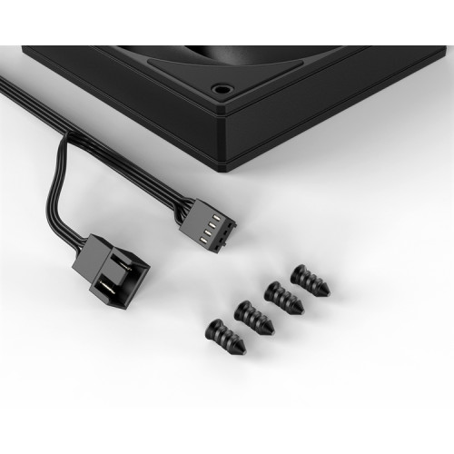 ID-COOLING AS-120-K 120x120x25мм (60шт./кор, PWM, резиновые углы, черный, 300-2000об/мин, супертихий) BOX