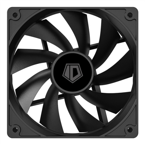 ID-COOLING XF-120-K 120x120x25мм (60шт./кор, PWM, Low Noise, резиновые углы, 700-1800об/мин, черный)  BOX