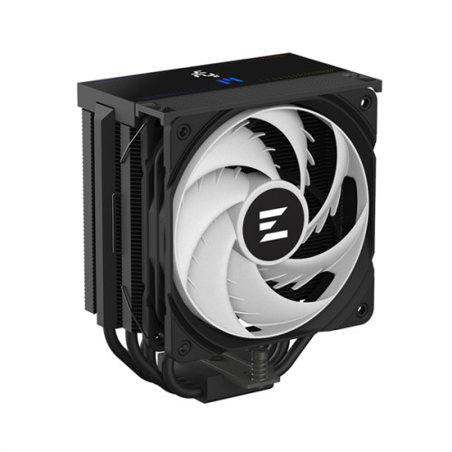 ZALMAN CNPS13X DS BLACK, 120mm FAN, 5 HEAT PIPES, 4-PIN PWM, 600-2000 RPM, 29,7 DBA MAX, HYDRO BEARING, ARGB TOP COVER, LIVE CPU TEMPERATURE DISPLAY, FULL SOCKET SUPPORT
