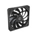 ID-COOLING TF-12015-K 120x120x15мм (40шт./кор, PWM, Low Noise, супер-тонкий, резиновые углы, черный, 500-2200об/мин)  BOX