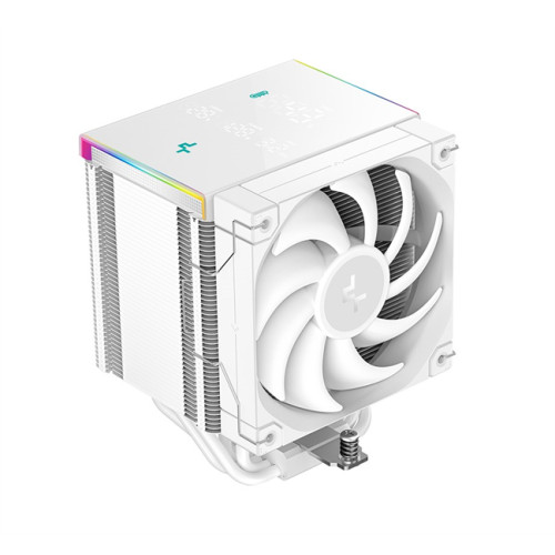 DEEPCOOL AK500 DIGITAL PRO WH LGA20XX/1700/1200/115X/AM5/AM4 (9шт/кор, TDP 240W, PWM, Fan 120mm, 5 тепл. трубок, ARGB, белый) RET