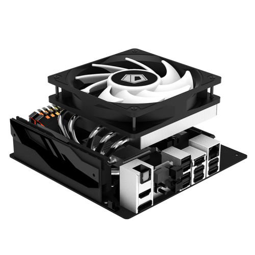 ID-COOLING IS-50 MAX RGB V3 LGA1700/1200/115X/AM5/AM4 низкопрофильный высота 77mm (27шт/кор, TDP 130W, PWM, 5 тепл.трубок, RGB FAN 120mm) BOX