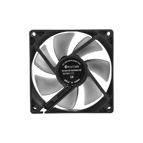 ID-COOLING NO-9225-SD 92x92x25мм (156шт./кор, 3pin, черный, 1500об/мин)  BOX