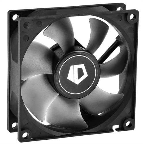 ID-COOLING NO-8025-SD 80x80x25мм (136шт./кор, 3pin, черный, 2000об/мин) BOX
