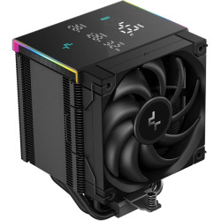 DEEPCOOL AK500 DIGITAL PRO LGA20XX/1700/1200/115X/AM5/AM4 (9шт/кор, TDP 240W, PWM, Fan 120mm, 5 тепл. трубок, ARGB, черный) RET