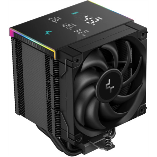 DEEPCOOL AK500 DIGITAL PRO LGA20XX/1700/1200/115X/AM5/AM4 (9шт/кор, TDP 240W, PWM, Fan 120mm, 5 тепл. трубок, ARGB, черный) RET