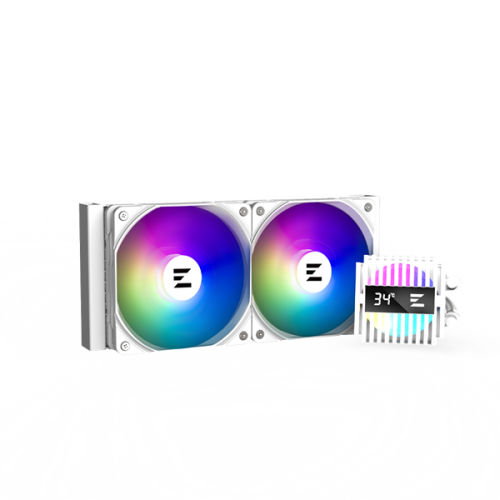 Zalman CPU Liquid Cooler 240mm, ARGB, white