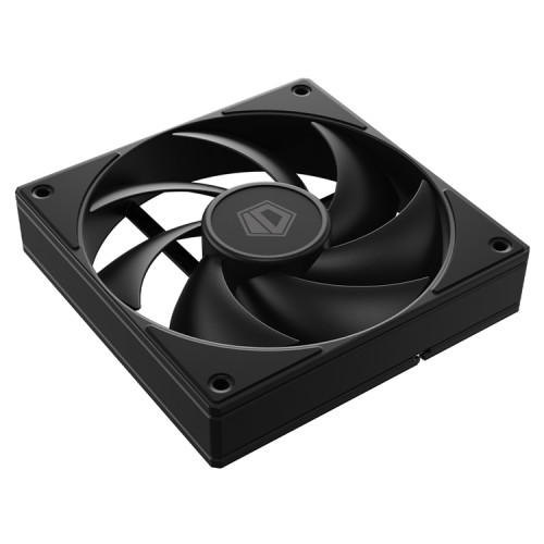 ID-COOLING AF-125-K 120x120x25мм (60шт./кор, PWM, резиновые углы, черный, 500-2000об/мин)  BOX