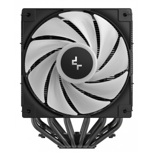 DEEPCOOL AG620 BK ARGB V2 LGA20XX/1700/1200/115X/AM5/AM4 (9шт/кор, TDP 260W, PWM, ARGB DUAL Fan 120mm, 6 тепл. трубок, черный) RET