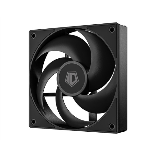 ID-COOLING AS-120-K 120x120x25мм (60шт./кор, PWM, резиновые углы, черный, 300-2000об/мин, супертихий) BOX
