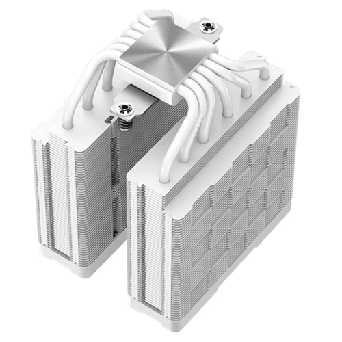 DEEPCOOL AG620 DIGITAL WH ARGB LGA1700/1200/115X/AM5/AM4 (8шт/кор, TDP 260W, PWM, DUAL Fan 120mm, 6 тепл. трубок, белый) RET