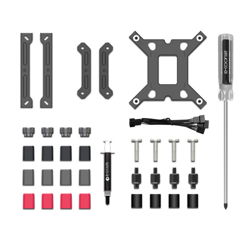 ID-COOLING FROZN A720 BLACK LGA1700/1200/115X/AM5/AM4 (6шт/кор, TDP 300W, PWM, черный, 7 тепл.трубок + медная база, DUAL FAN 140mm) RET