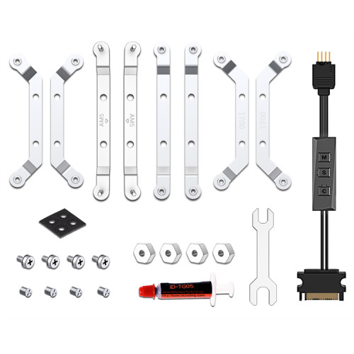 ID-COOLING IS-50 MAX RGB V3 LGA1700/1200/115X/AM5/AM4 низкопрофильный высота 77mm (27шт/кор, TDP 130W, PWM, 5 тепл.трубок, RGB FAN 120mm) BOX