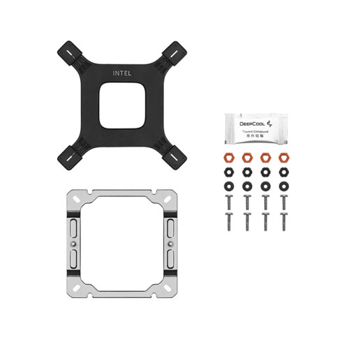 DEEPCOOL AG400 WH ARGB V2 LGA1851/1700/1200/115X/AM5/AM4 (18шт/кор, TDP 220W, PWM, ARGB Fan 120mm, 4 тепл. трубки, белый) RET
