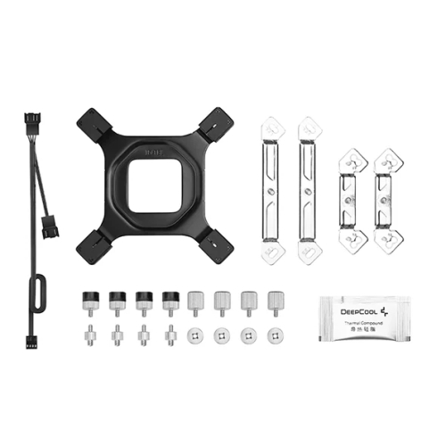 DEEPCOOL AG620 LGA20XX/1700/1200/115X/AM5/AM4 (9шт/кор, TDP 260W, PWM, DUAL Fan 120mm, 6 тепл. Трубок) RET