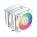 DEEPCOOL AG620 WH ARGB V2 LGA20XX/1700/1200/115X/AM5/AM4 (9шт/кор, TDP 260W, PWM, ARGB DUAL Fan 120mm, 6 тепл. трубок, белый) RET