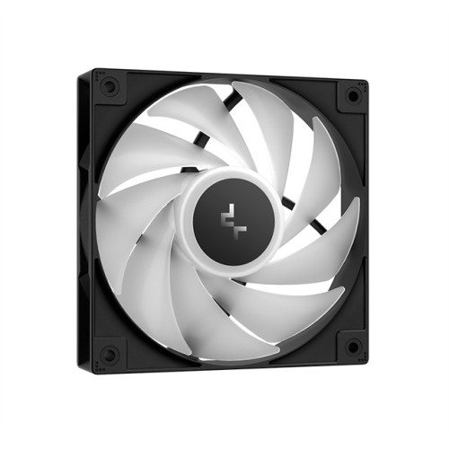 DEEPCOOL AG400 BK ARGB V2 LGA1851/1700/1200/115X/AM5/AM4 (18шт/кор, TDP 220W, PWM, ARGB Fan 120mm, 4 тепл. трубки, черный) RET