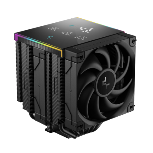 DEEPCOOL AK620 DIGITAL PRO LGA20XX/1700/1200/115X/AM5/AM4 (8шт/кор, TDP 260W, PWM, DUAL Fan 120mm, 6 тепл. трубок, ARGB, черный) RET