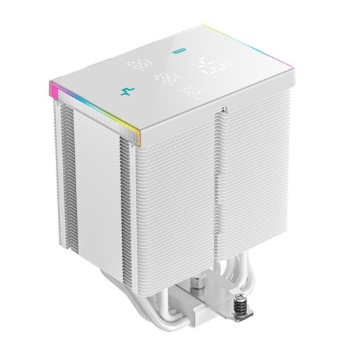 DEEPCOOL AK500 DIGITAL PRO WH LGA20XX/1700/1200/115X/AM5/AM4 (9шт/кор, TDP 240W, PWM, Fan 120mm, 5 тепл. трубок, ARGB, белый) RET