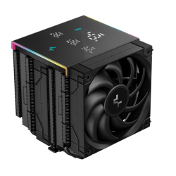 DEEPCOOL AK620 DIGITAL PRO LGA20XX/1700/1200/115X/AM5/AM4 (8шт/кор, TDP 260W, PWM, DUAL Fan 120mm, 6 тепл. трубок, ARGB, черный) RET