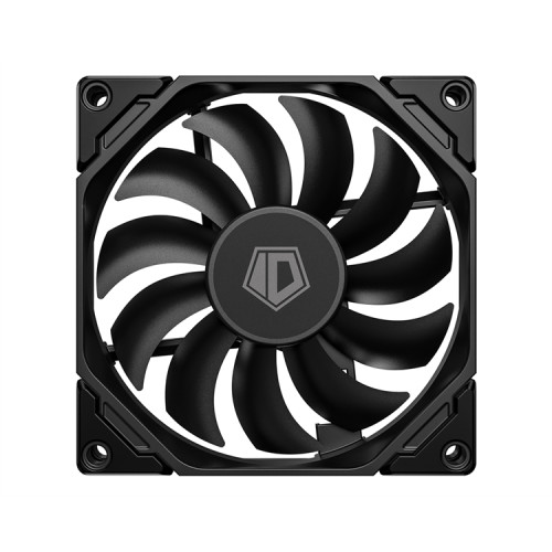 ID-COOLING TF-9215-K 92x92x15мм (80шт./кор, PWM, 4pin, черный, резиновые углы, 800-2800об/мин)  BOX