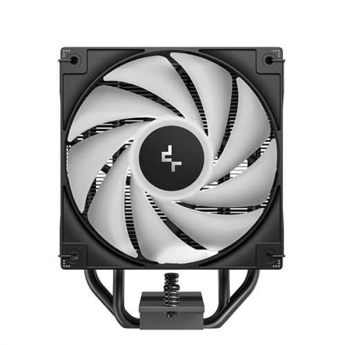 DEEPCOOL AG400 BK ARGB V2 LGA1851/1700/1200/115X/AM5/AM4 (18шт/кор, TDP 220W, PWM, ARGB Fan 120mm, 4 тепл. трубки, черный) RET