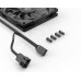 ID-COOLING TF-9215-K 92x92x15мм (80шт./кор, PWM, 4pin, черный, резиновые углы, 800-2800об/мин)  BOX