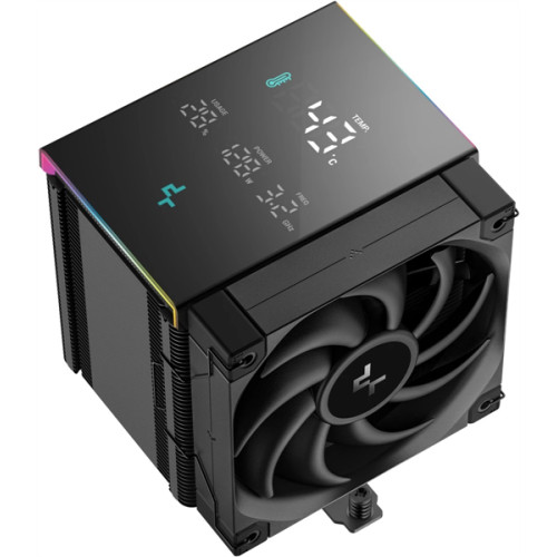 DEEPCOOL AK500 DIGITAL PRO LGA20XX/1700/1200/115X/AM5/AM4 (9шт/кор, TDP 240W, PWM, Fan 120mm, 5 тепл. трубок, ARGB, черный) RET
