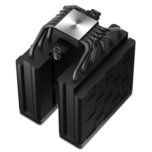 DEEPCOOL AG620 BK ARGB V2 LGA20XX/1700/1200/115X/AM5/AM4 (9шт/кор, TDP 260W, PWM, ARGB DUAL Fan 120mm, 6 тепл. трубок, черный) RET