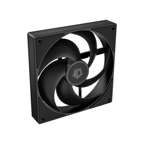 ID-COOLING AS-140-K 140x140x25мм (60шт./кор, PWM, резиновые углы, черный, 300-1800об/мин, супертихий) BOX