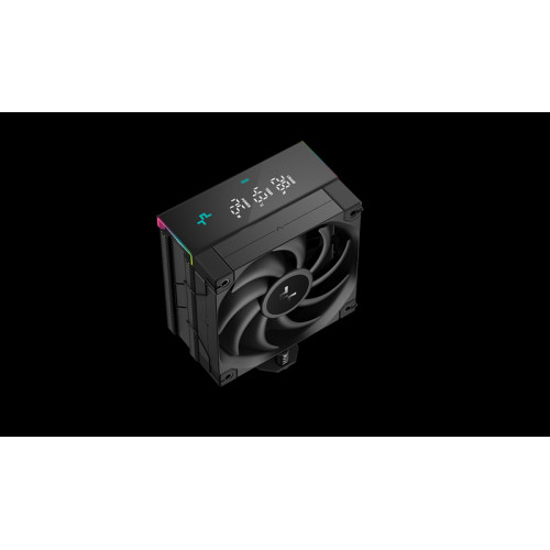 DEEPCOOL AK400 DIGITAL PRO LGA1700/1200/115X/AM5/AM4 (9шт/кор, TDP 220W, PWM, Fan 120mm, 4 тепл. трубки, ARGB, черный) RET