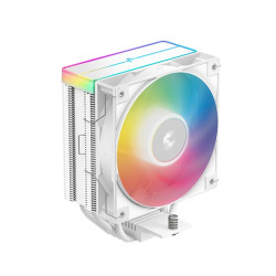 DEEPCOOL AG400 WH ARGB V2 LGA1851/1700/1200/115X/AM5/AM4 (18шт/кор, TDP 220W, PWM, ARGB Fan 120mm, 4 тепл. трубки, белый) RET