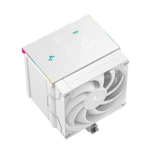 DEEPCOOL AK500 DIGITAL PRO WH LGA20XX/1700/1200/115X/AM5/AM4 (9шт/кор, TDP 240W, PWM, Fan 120mm, 5 тепл. трубок, ARGB, белый) RET