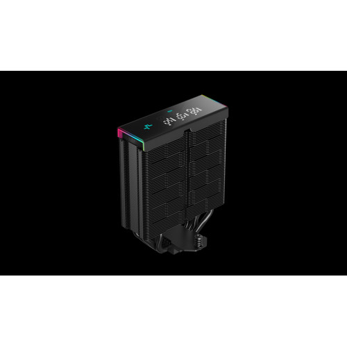 DEEPCOOL AK400 DIGITAL PRO LGA1700/1200/115X/AM5/AM4 (9шт/кор, TDP 220W, PWM, Fan 120mm, 4 тепл. трубки, ARGB, черный) RET
