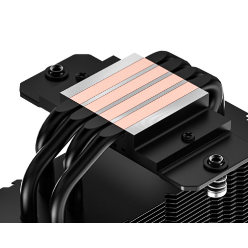 ID-COOLING FROZN A410 GDL LGA1700/1200/115X/AM5/AM4 (10шт/кор, TDP 220W, PWM, 4 тепл.трубки прямого контакта, FAN 120mm, черно-золотой) RET